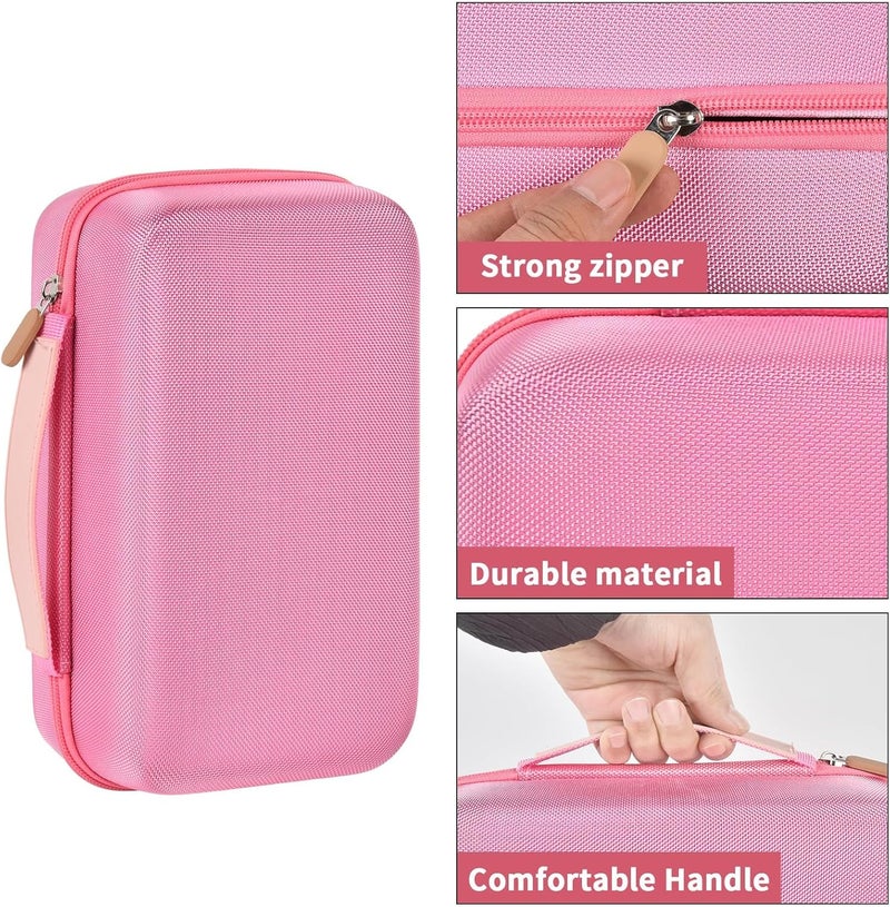 casmilee Case for Halo Bolt 58830/57720/ Air 58830/ ACDC Max 55500 mWh/ Air + Portable Emergency Power Kit, Storage Holder for Air Nozzles, Extra Accessory, Car Jump Starter, and Charger- Pink (Box Only) - Image 3